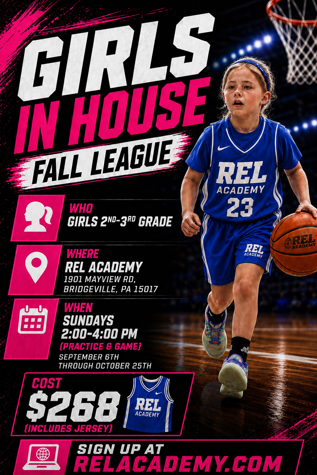 Fall Girls In-House League (2-3rd Grade)